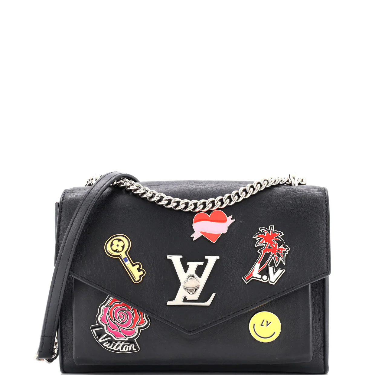 Mylockme Handbag Limited Edition Pin Embellished Leather BB - Deep Luxury
