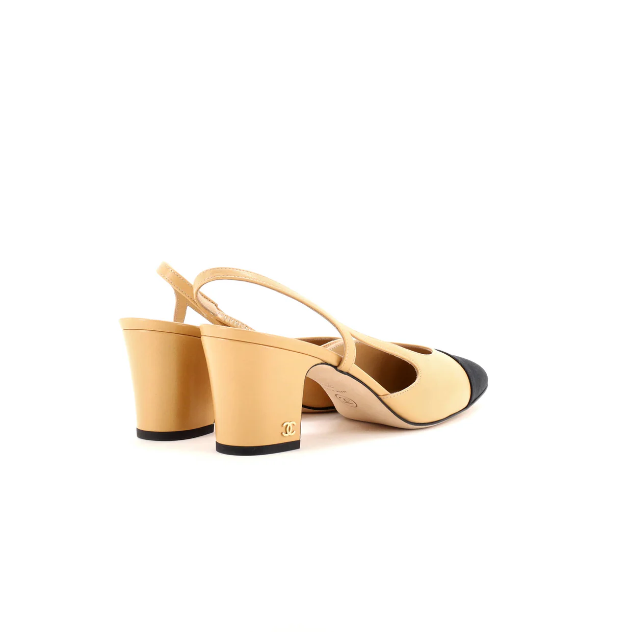 Women’s Cap Toe Slingback Pumps Leather - Deep Luxury