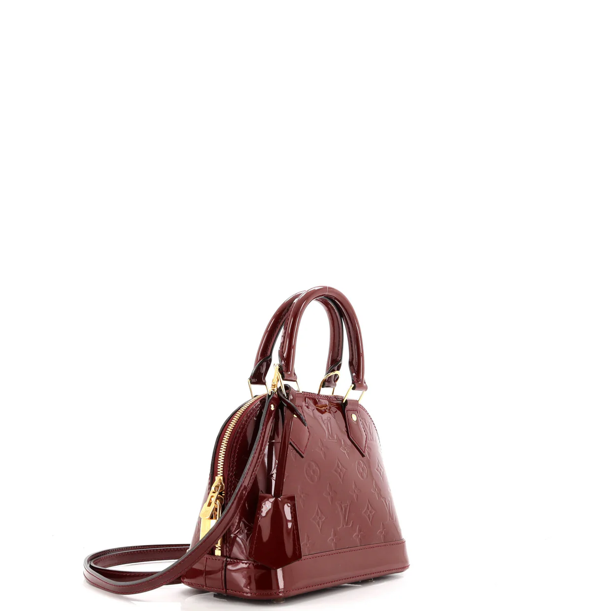 Alma Handbag Monogram Vernis BB - Deep Luxury