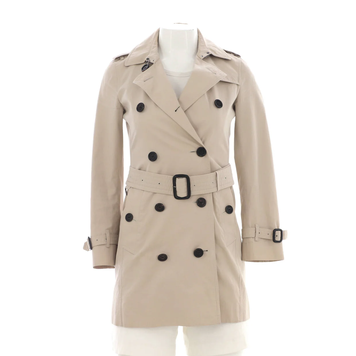 Women's Kensington Mid-Length Trench Coat Cotton - Deep Luxury