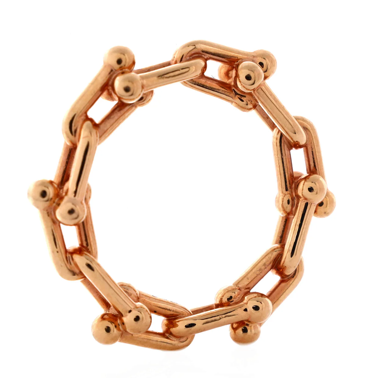 HardWear Link Ring 18K Rose Gold Micro - Deep Luxury