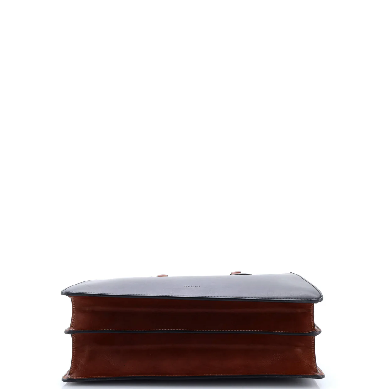 Convertible Gusset Tote Leather Medium - Deep Luxury