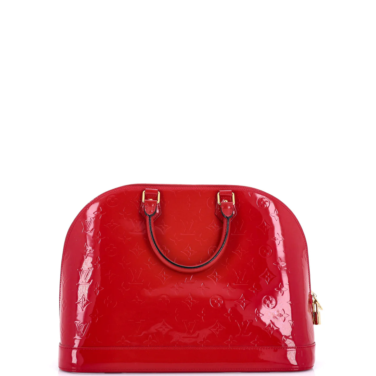 Alma Handbag Monogram Vernis GM - Deep Luxury