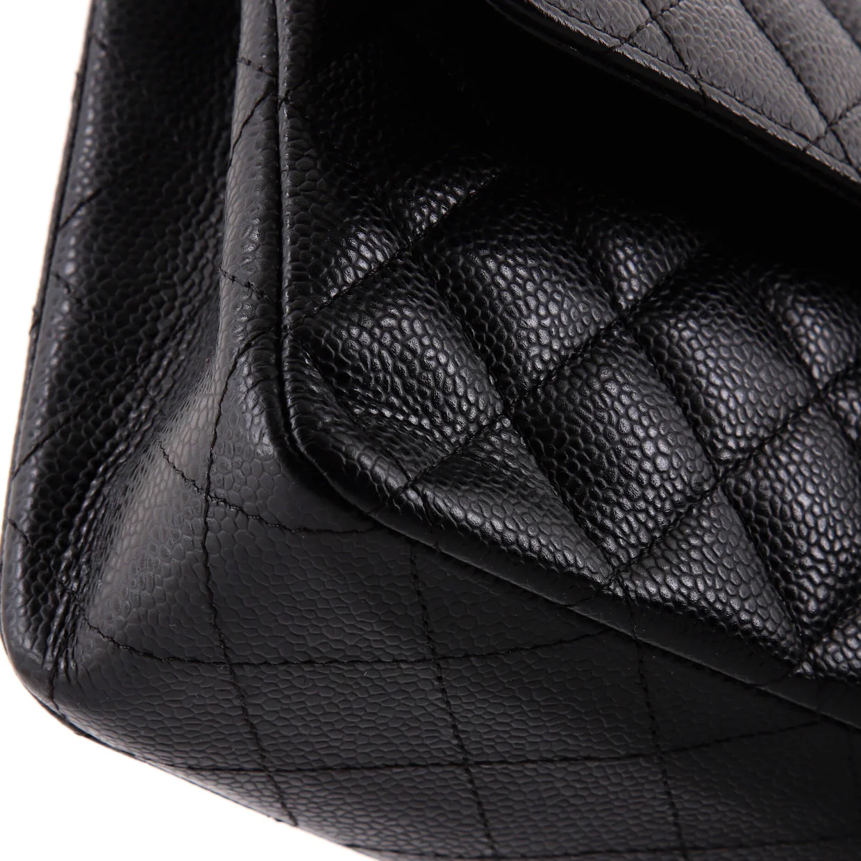 Classic Double Flap Bag Quilted Caviar Medium - Deep Luxury