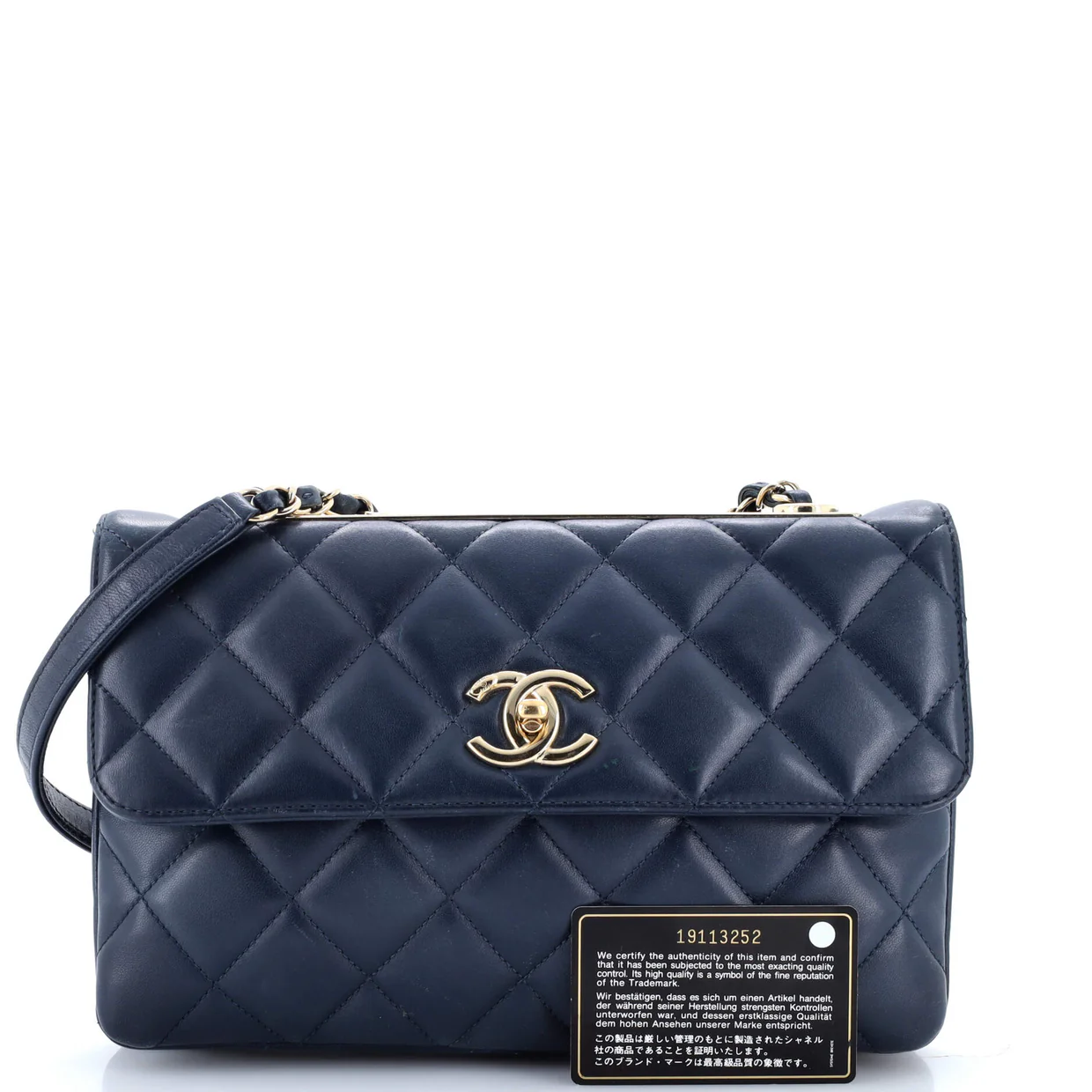 Trendy CC Flap Bag Quilted Lambskin Medium - Deep Luxury
