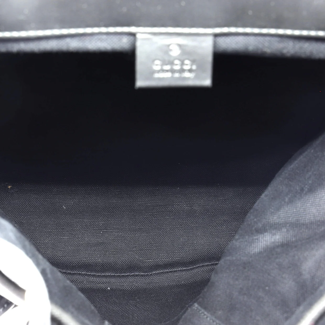 Double Pocket Buckle Backpack GG Coated Canvas Large - Deep Luxury