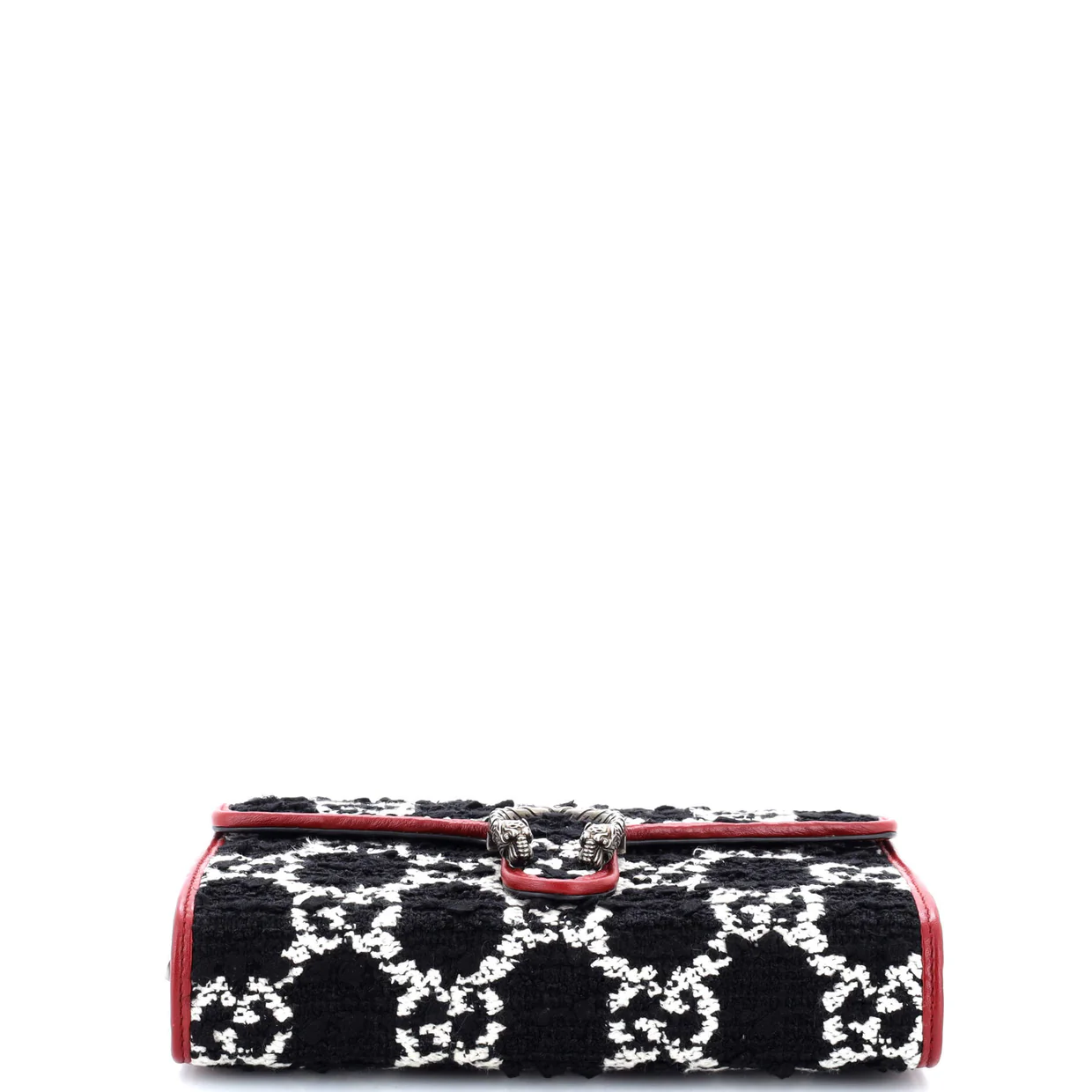 Dionysus Chain Wallet GG Tweed Small - Deep Luxury