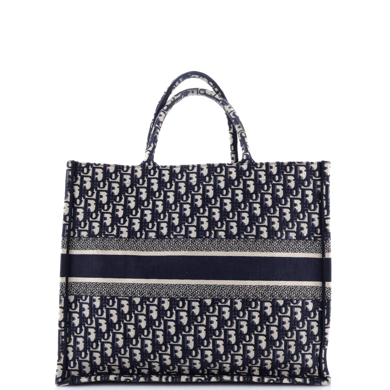 Book Tote Oblique Canvas Large - Deep Luxury