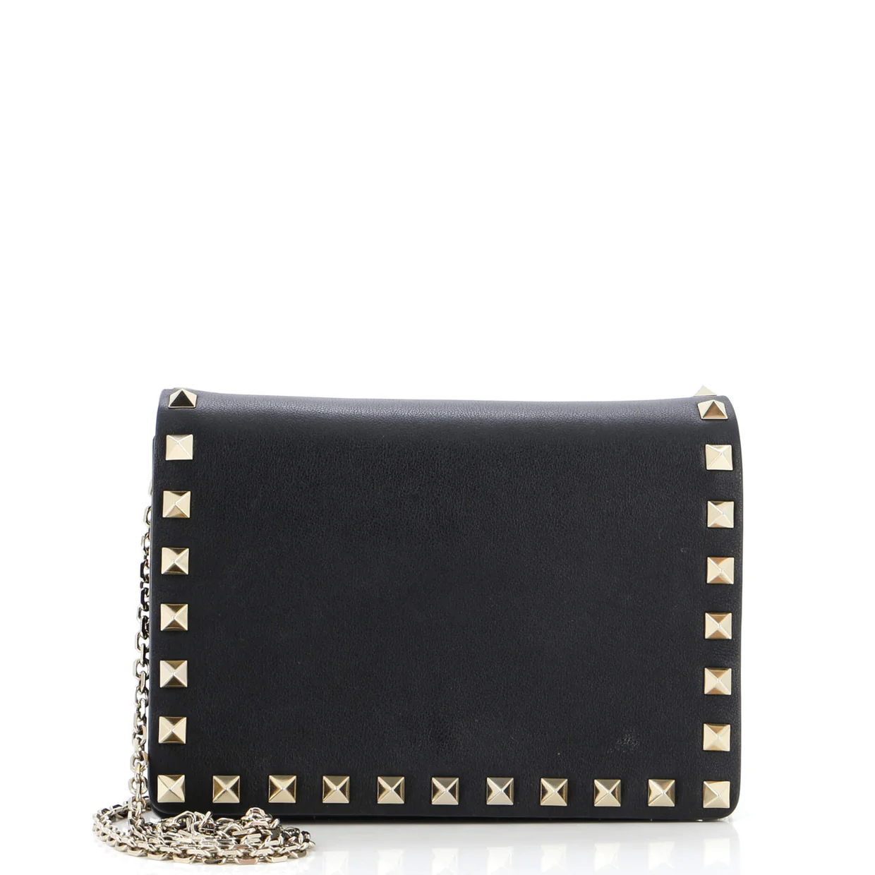 Rockstud Pouch Crossbody Bag Leather Mini - Deep Luxury