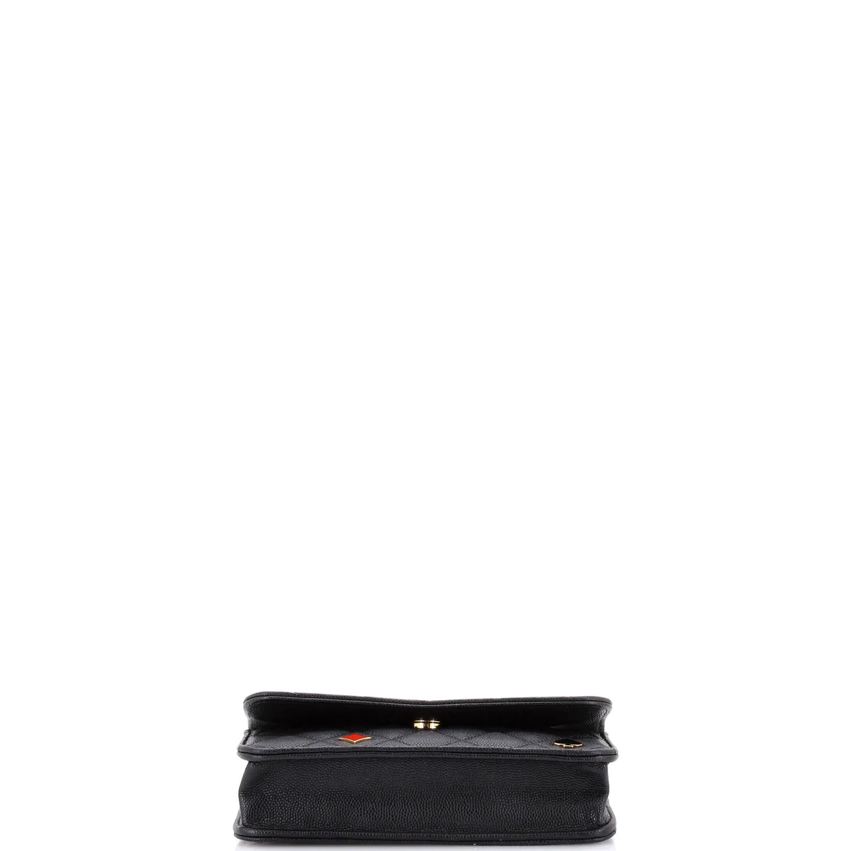 Coco Casino Flap Phone Holder with Chain Quilted Caviar - Deep Luxury