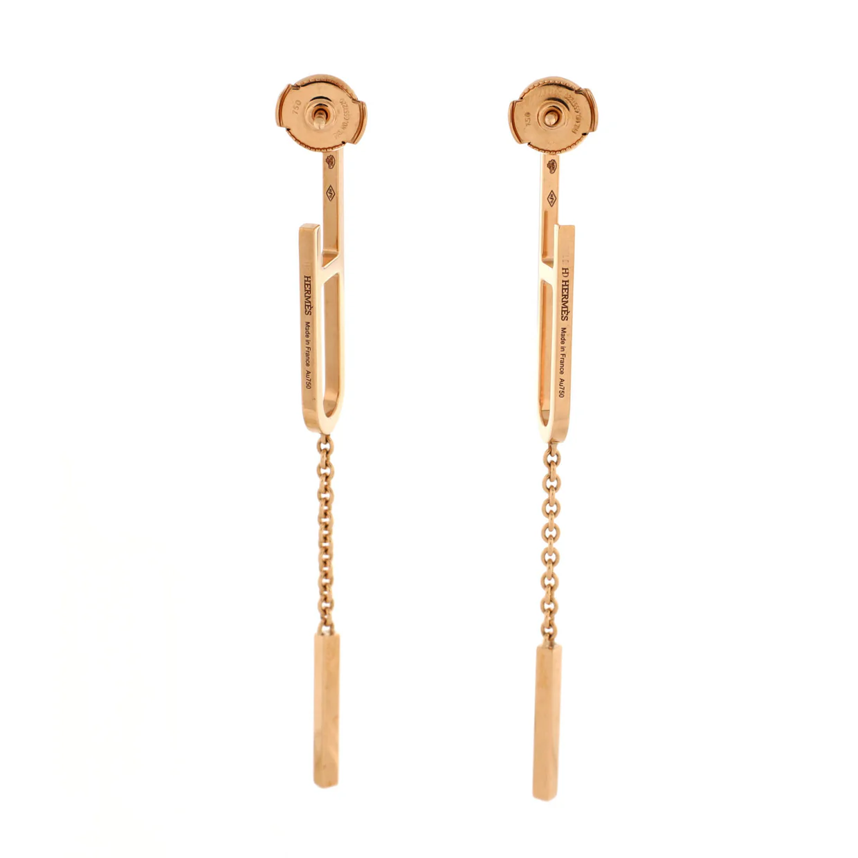 Ever Chaine d'Ancre Dangling Earrings 18K Rose Gold Medium - Deep Luxury