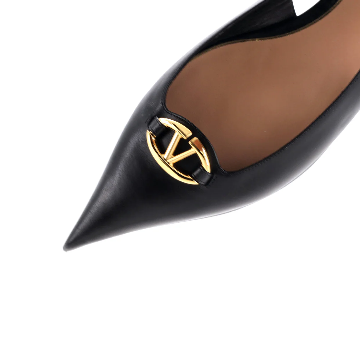 Women's The Bold Edition VLogo Slingback Flats Leather - Deep Luxury
