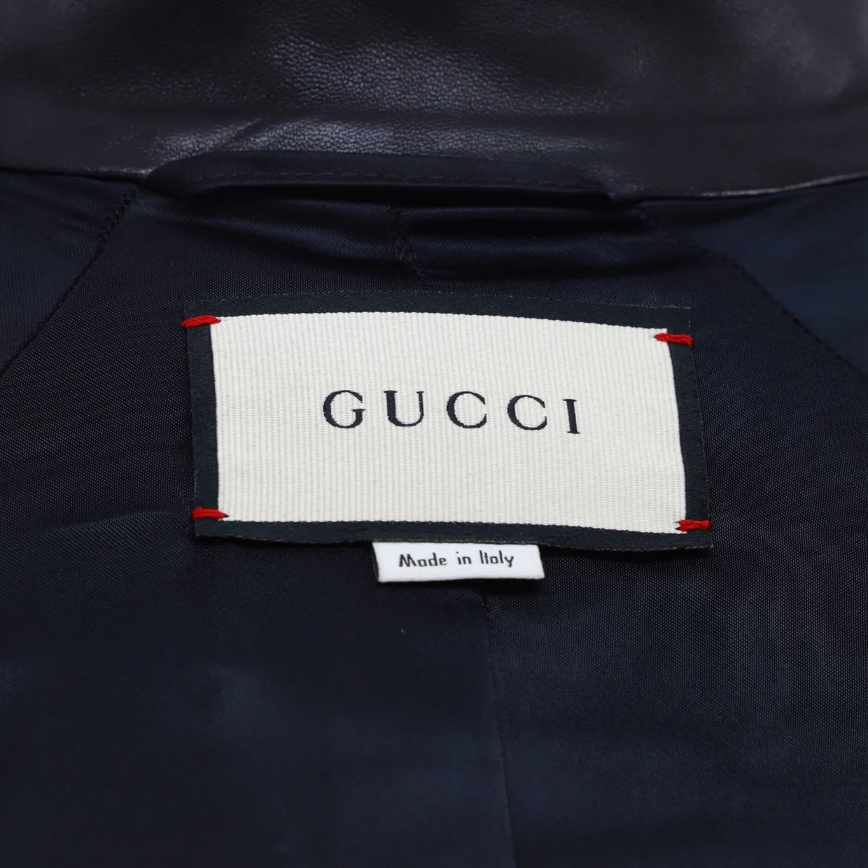 Women's Logo Strawberry Bomber Jacket Leather - Deep Luxury