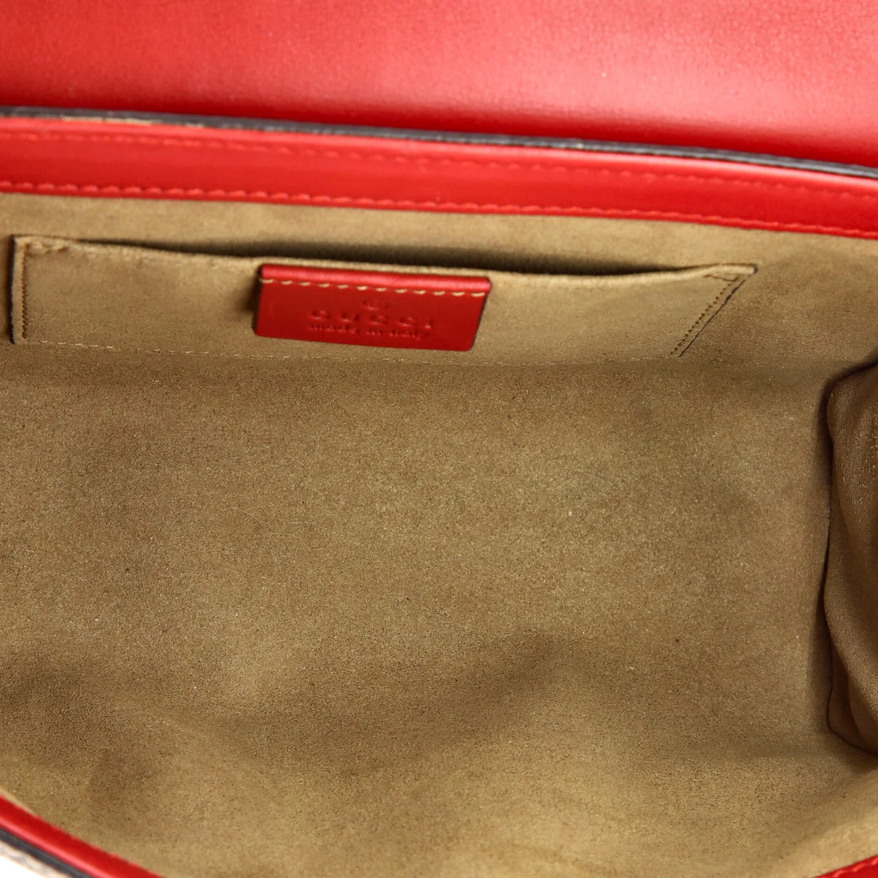 Padlock Shoulder Bag GG Coated Canvas and Leather Small - Deep Luxury