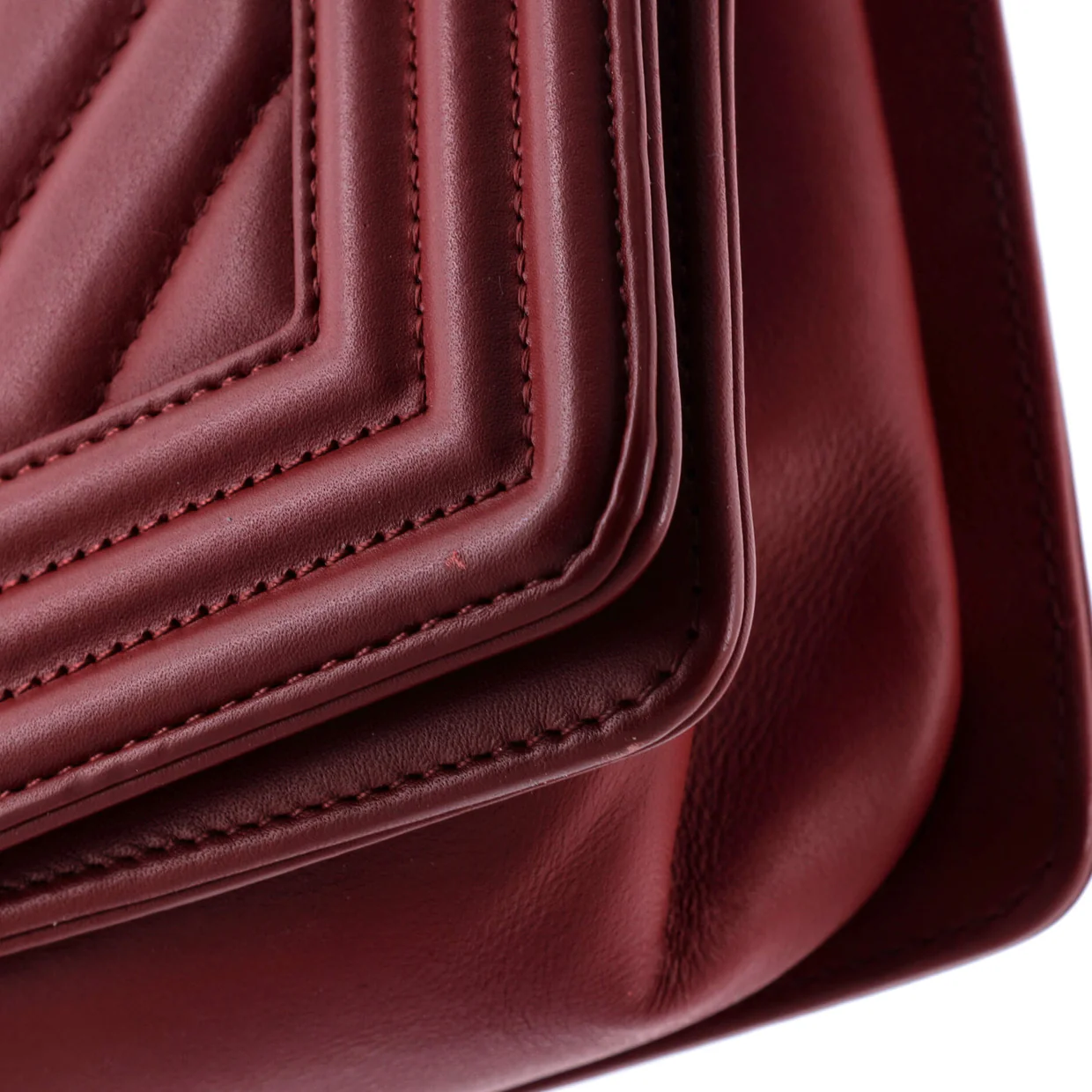 Boy Flap Bag Chevron Lambskin Old Medium - Deep Luxury