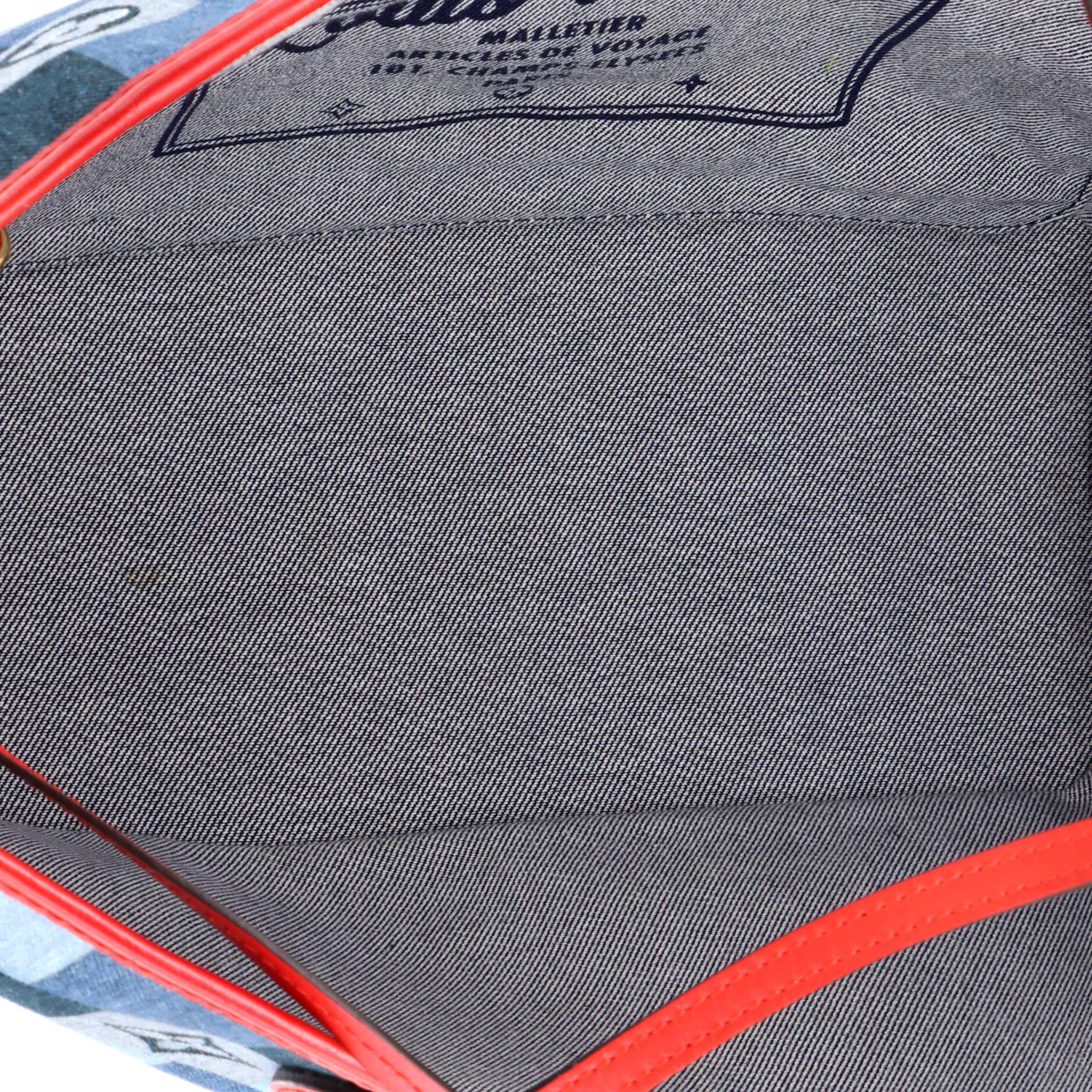 Neverfull Tote Damier and Monogram Patchwork Denim MM - Deep Luxury