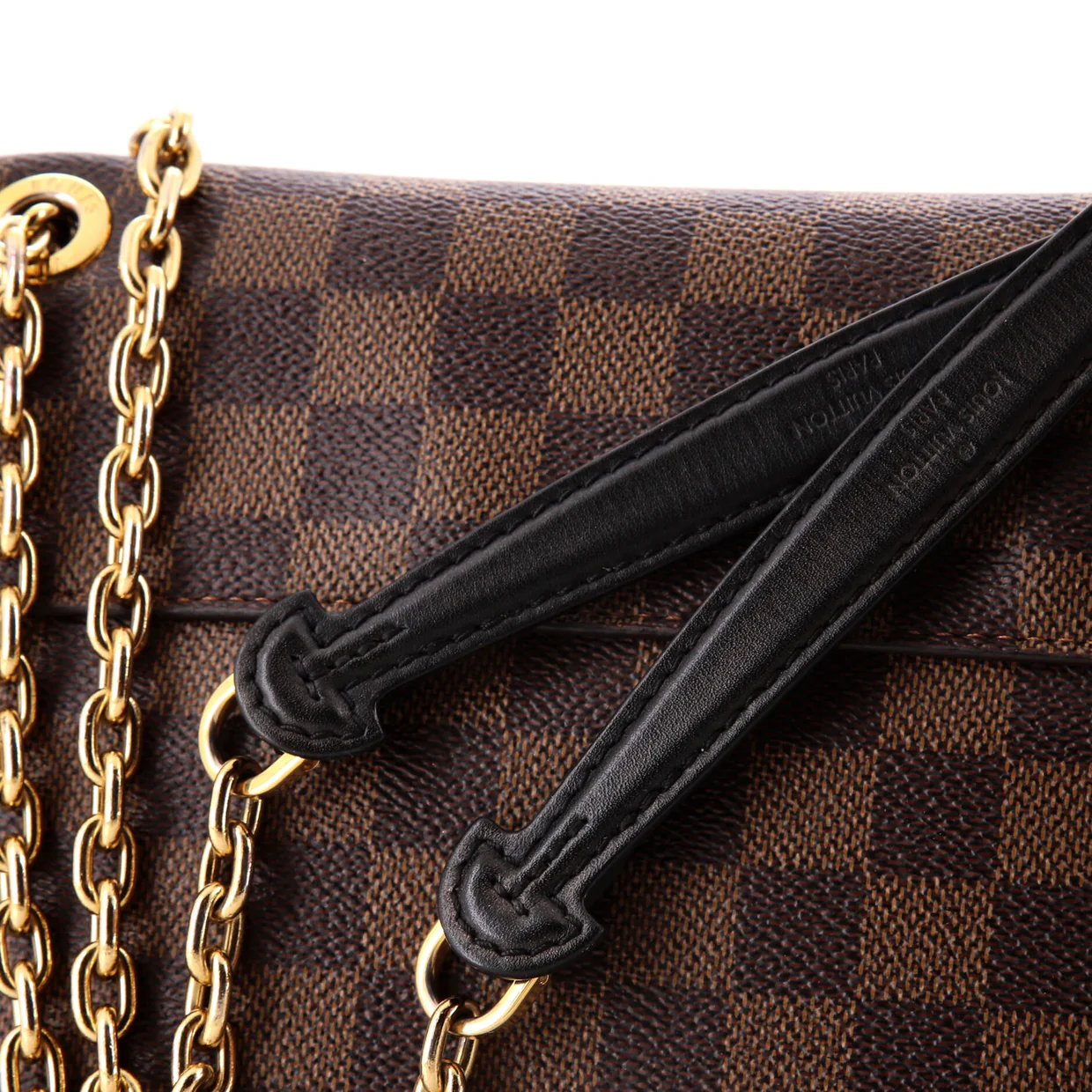 Vavin Handbag Damier with Leather PM - Deep Luxury