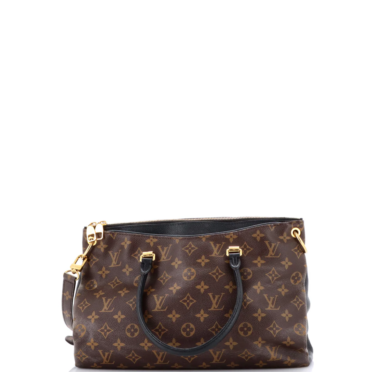 Pallas Tote Monogram Canvas with Leather - Deep Luxury