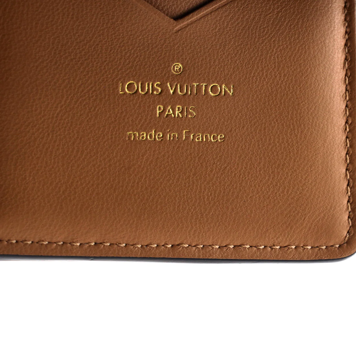 LV Vertical Wallet Taurillion Leather Compact - Deep Luxury