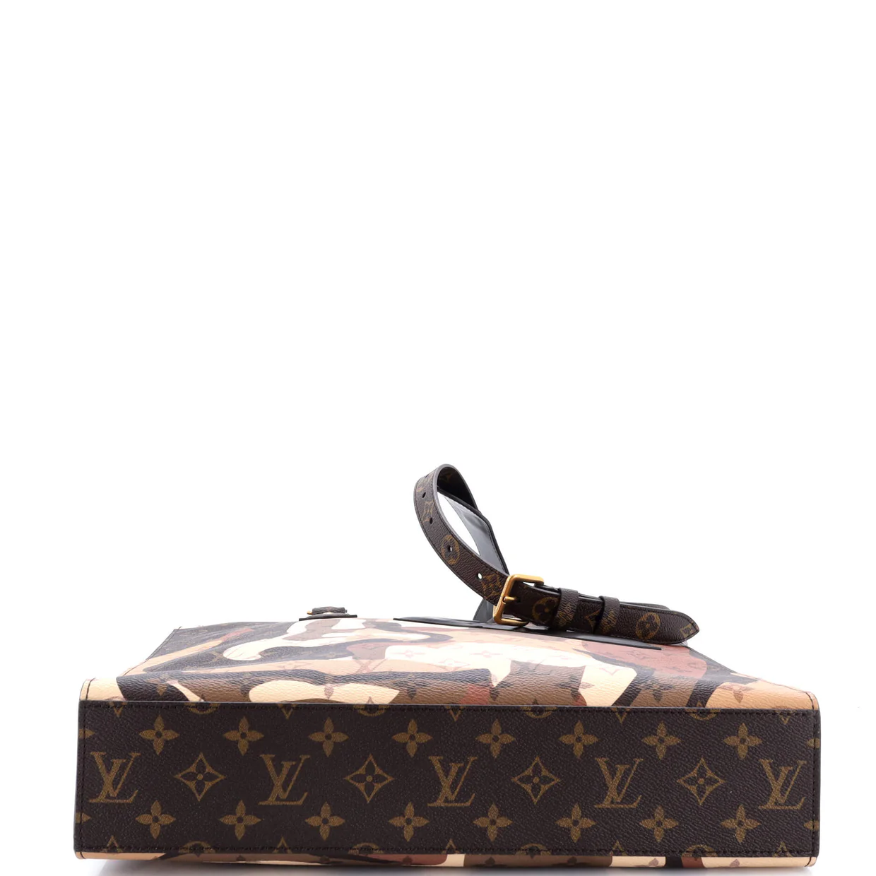 x Kid Super Sac Plat NV Limited Edition Patchwork Printed Camouflage Monogram Canvas - Deep Luxury