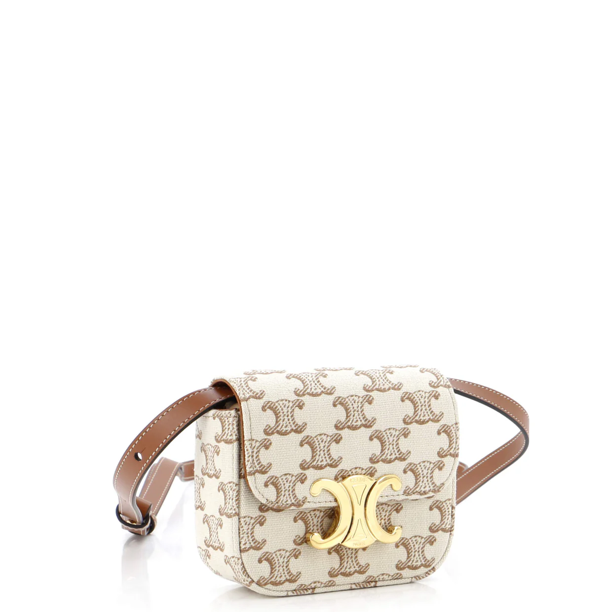 Triomphe Shoulder Bag Triomphe Canvas Mini - Deep Luxury