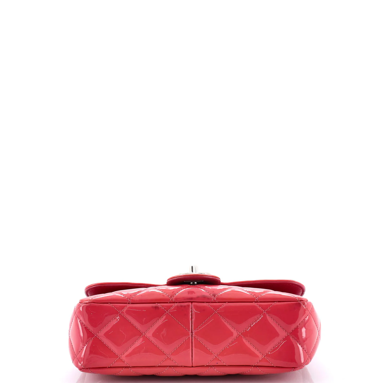 Coco Shine Flap Bag Quilted Patent Small - Deep Luxury