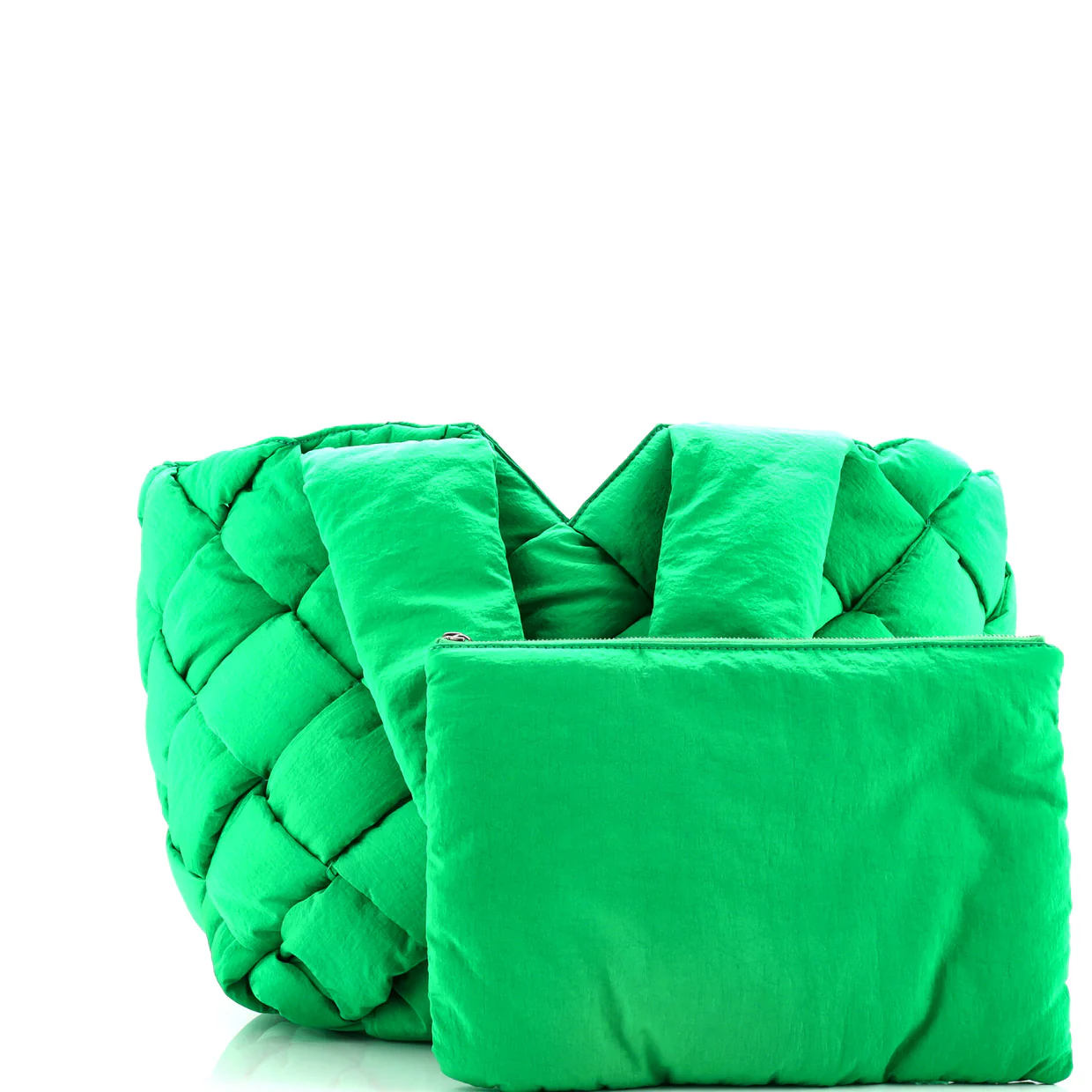 Cassette Paper Tote Intrecciato Nylon - Deep Luxury