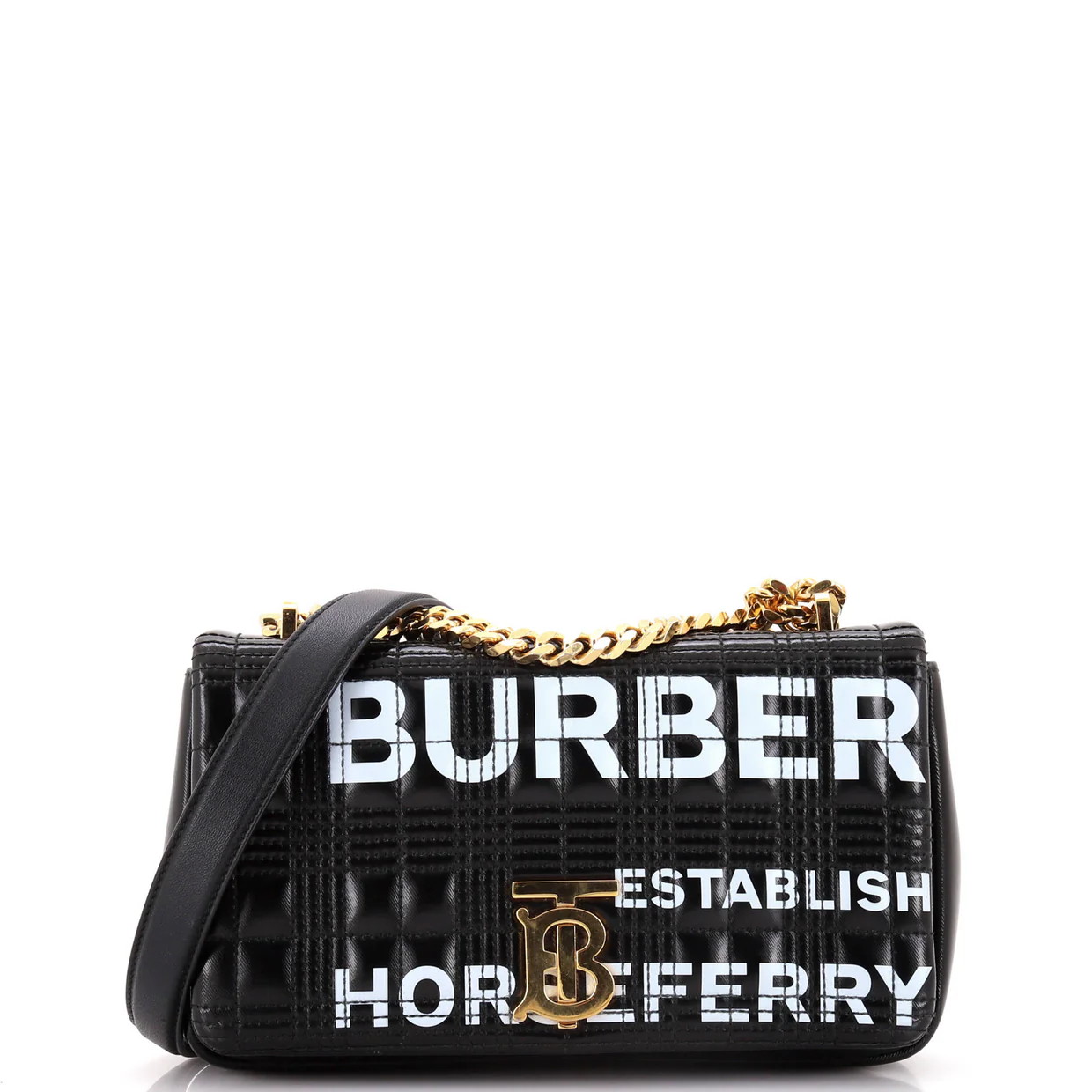 Lola Shoulder Bag Quilted Printed Coated Canvas Small - Deep Luxury