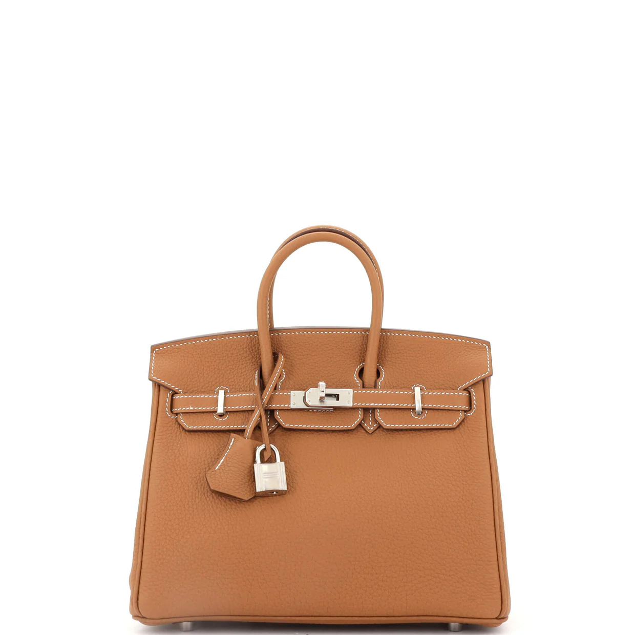 Birkin Handbag Gold Togo with Palladium Hardware 25 - Deep Luxury