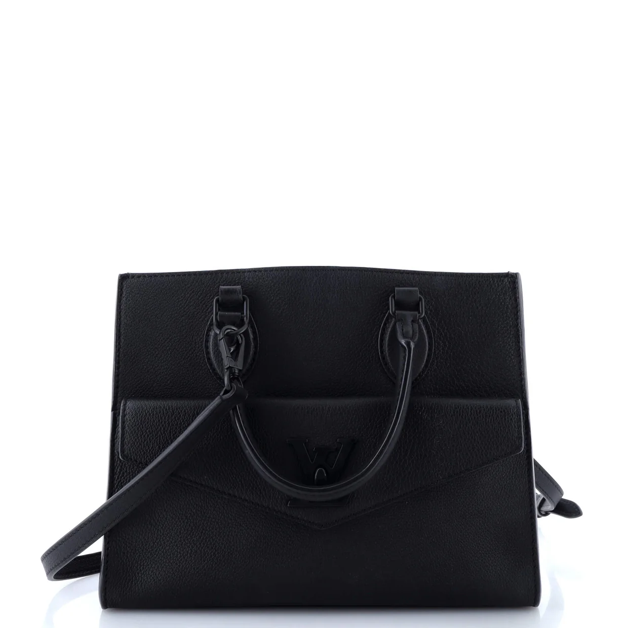 Lockme Monochrome Tote Leather PM - Deep Luxury