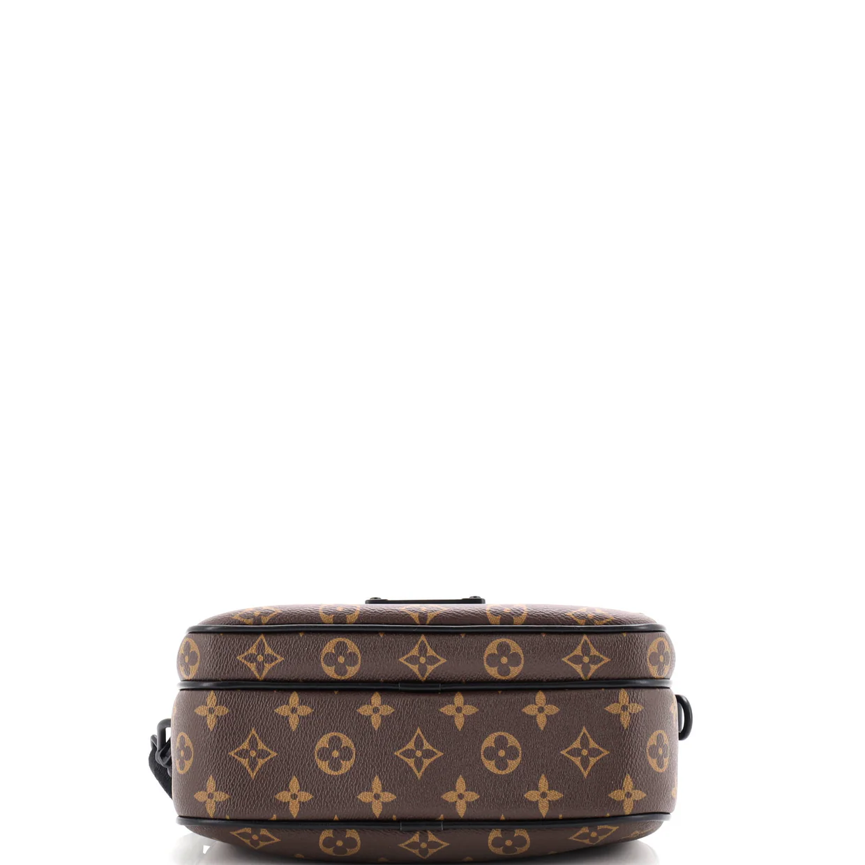 S Lock Messenger Bag Macassar Monogram Canvas - Deep Luxury