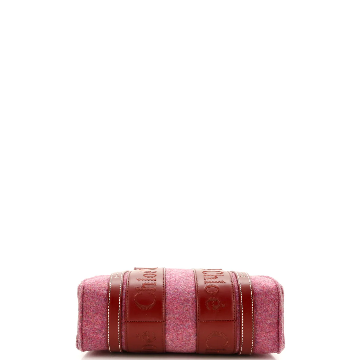 Woody Tote Recycled Felt with Leather Small - Deep Luxury