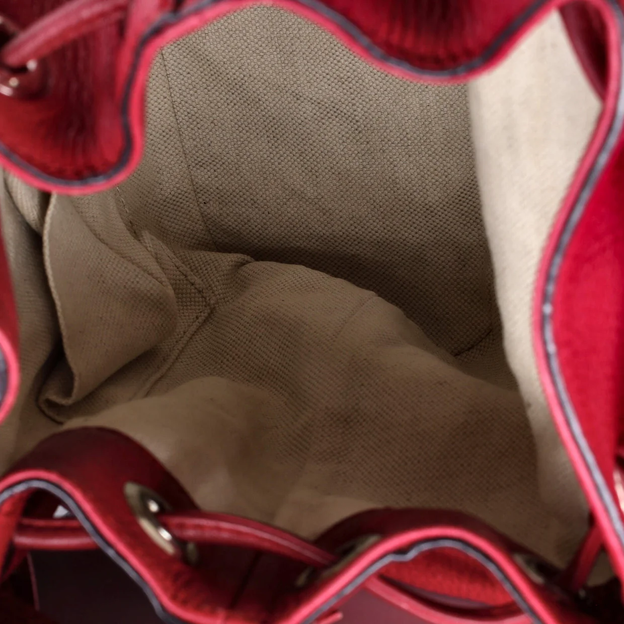 Bamboo Tassel Backpack Leather Mini - Deep Luxury