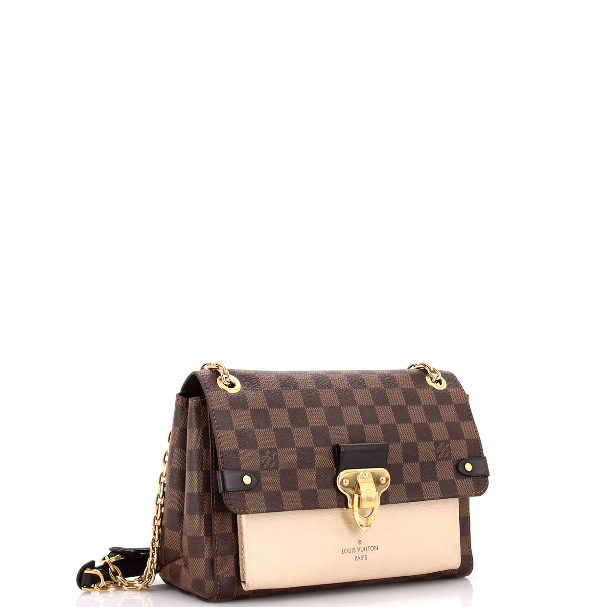 Vavin Handbag Damier with Leather PM - Deep Luxury