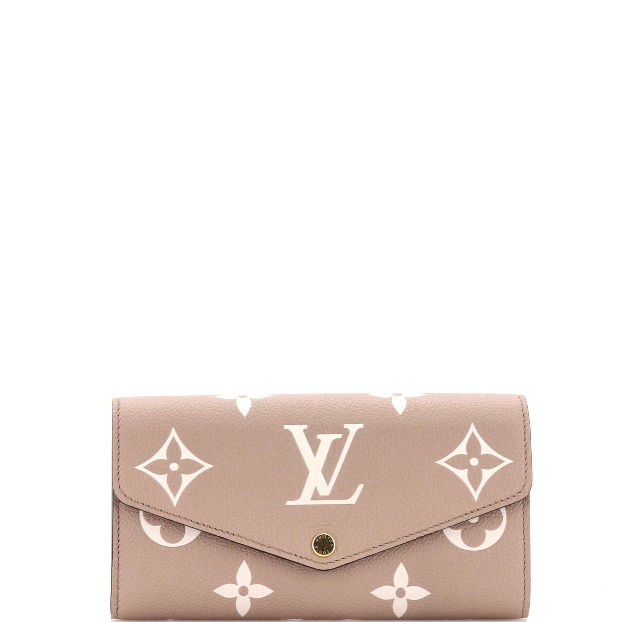 Sarah Wallet NM Bicolor Monogram Empreinte Giant - Deep Luxury