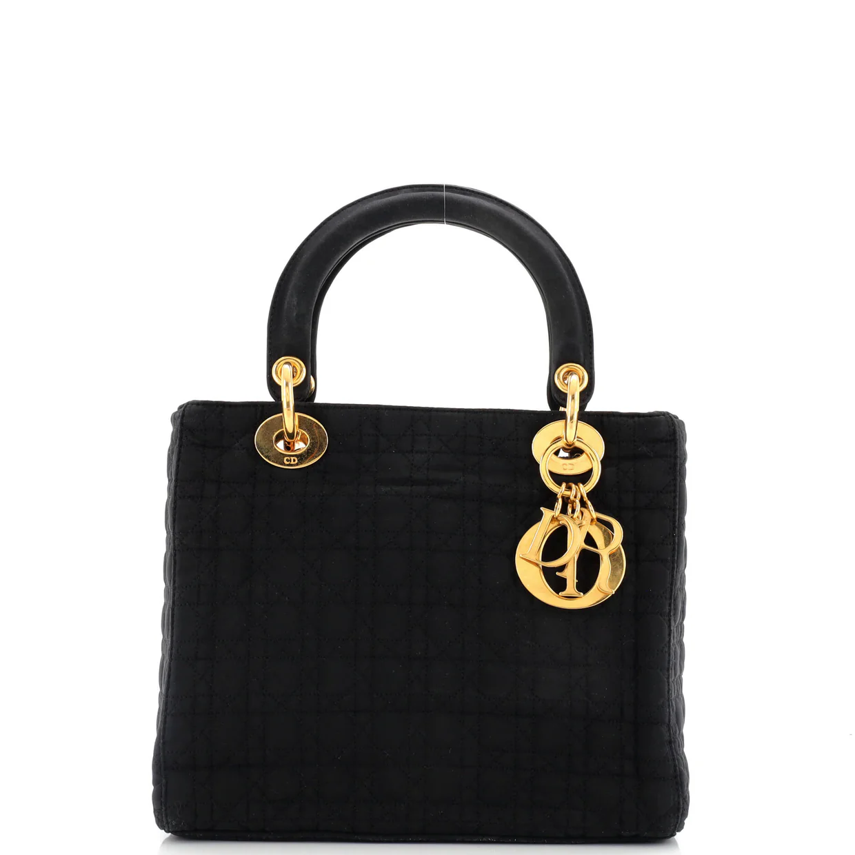 Vintage Lady Dior Bag Cannage Quilt Nylon Medium - Deep Luxury