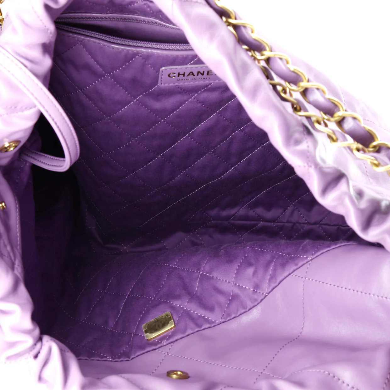 22 Chain Hobo Quilted Calfskin Medium - Deep Luxury