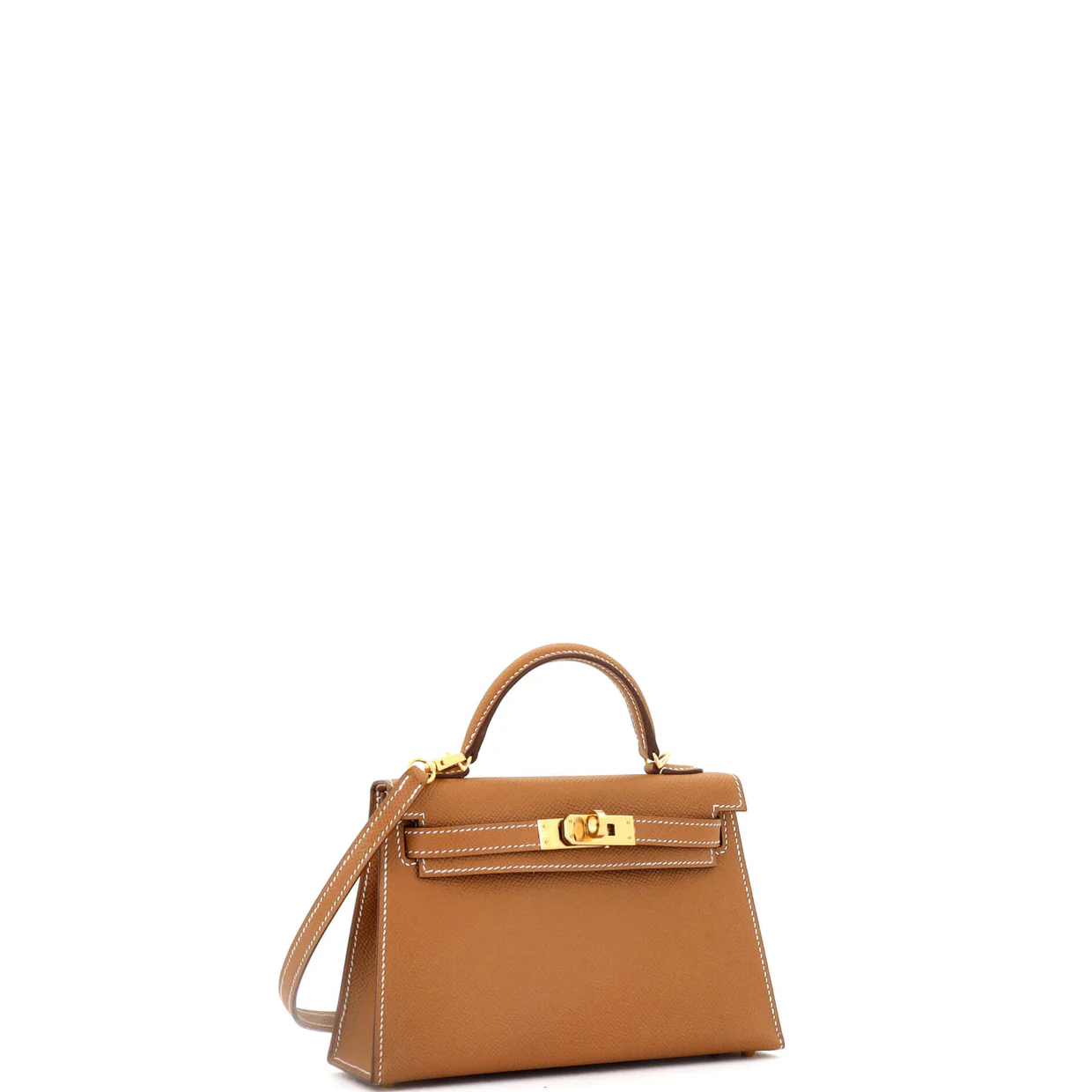 Kelly Mini II Bag Gold Epsom with Gold Hardware 20 - Deep Luxury