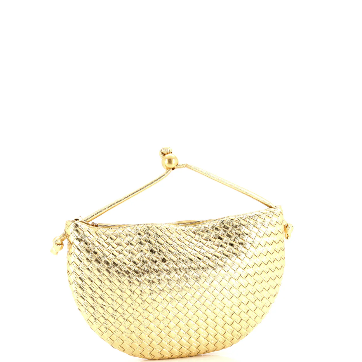 Turn Pouch Intrecciato Metallic Nappa Medium - Deep Luxury