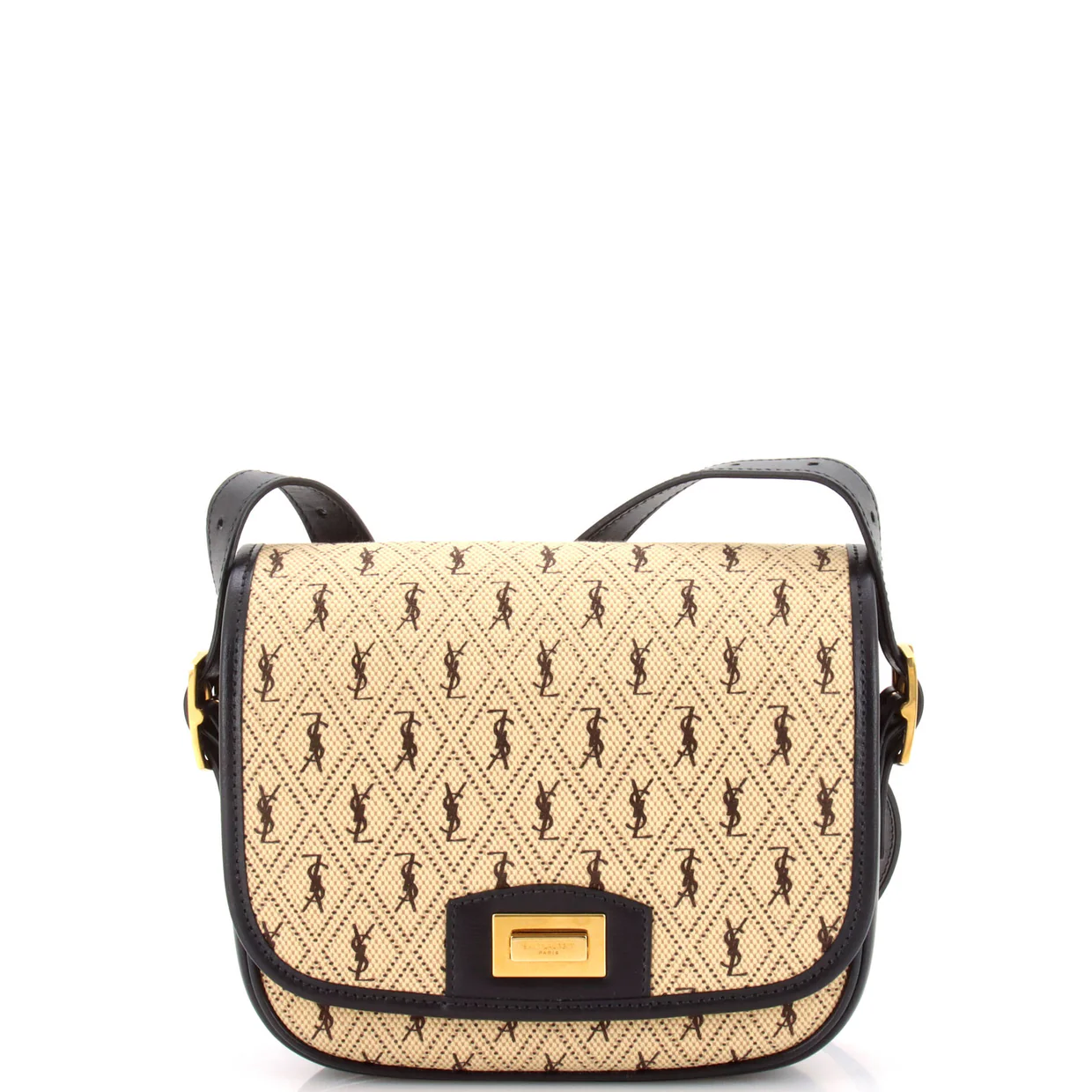 Flap Satchel Monogram All Over Canvas and Leather Small - Deep Luxury