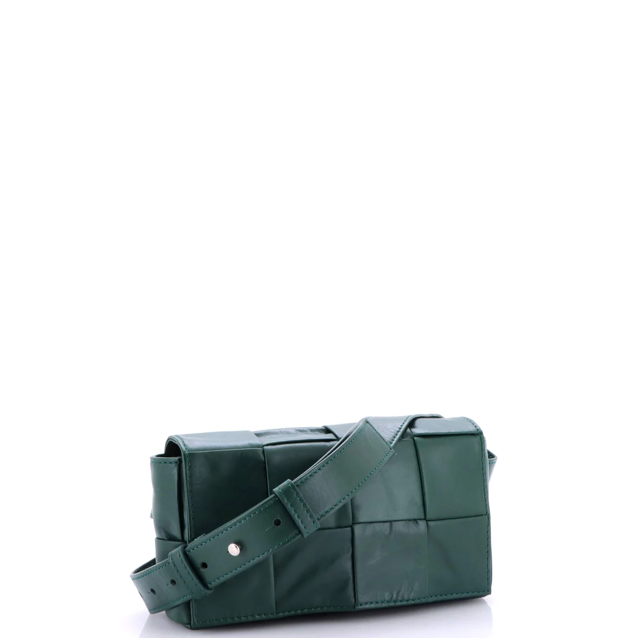 Cassette Belt Bag Maxi Intrecciato Leather - Deep Luxury