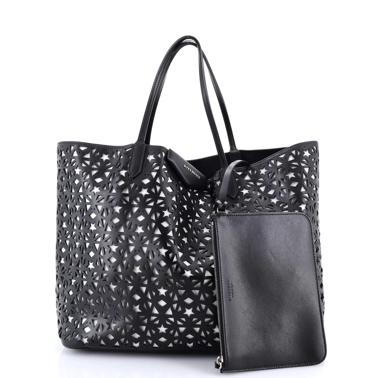 Antigona Shopper Laser Cut Leather Large - Deep Luxury