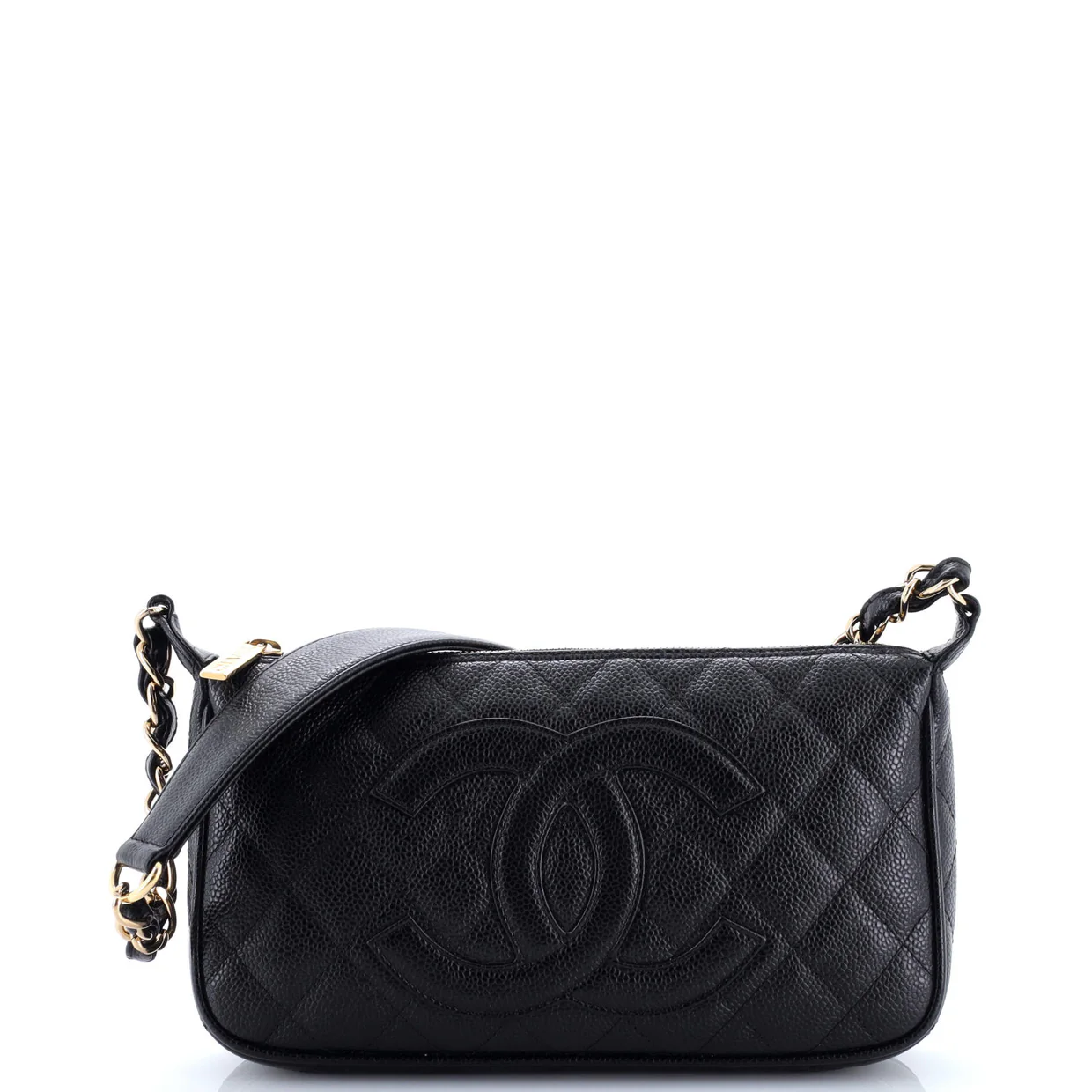 Timeless CC Chain Shoulder Bag Quilted Caviar Medium - Deep Luxury