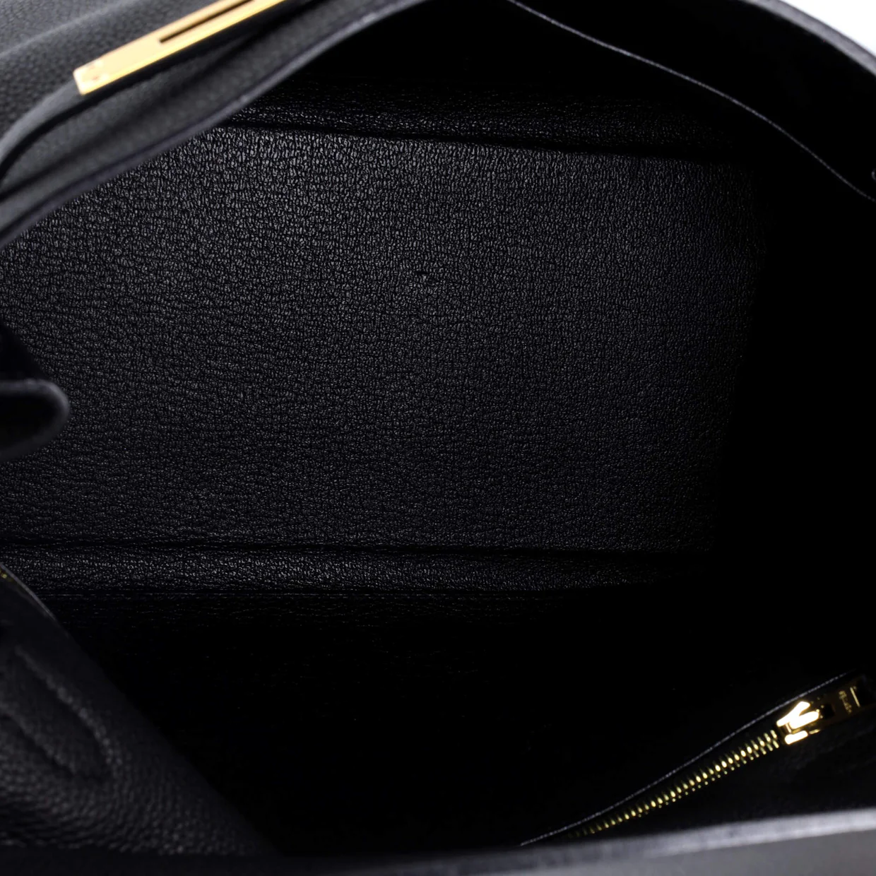 Kelly Handbag Noir Togo with Gold Hardware 28 - Deep Luxury