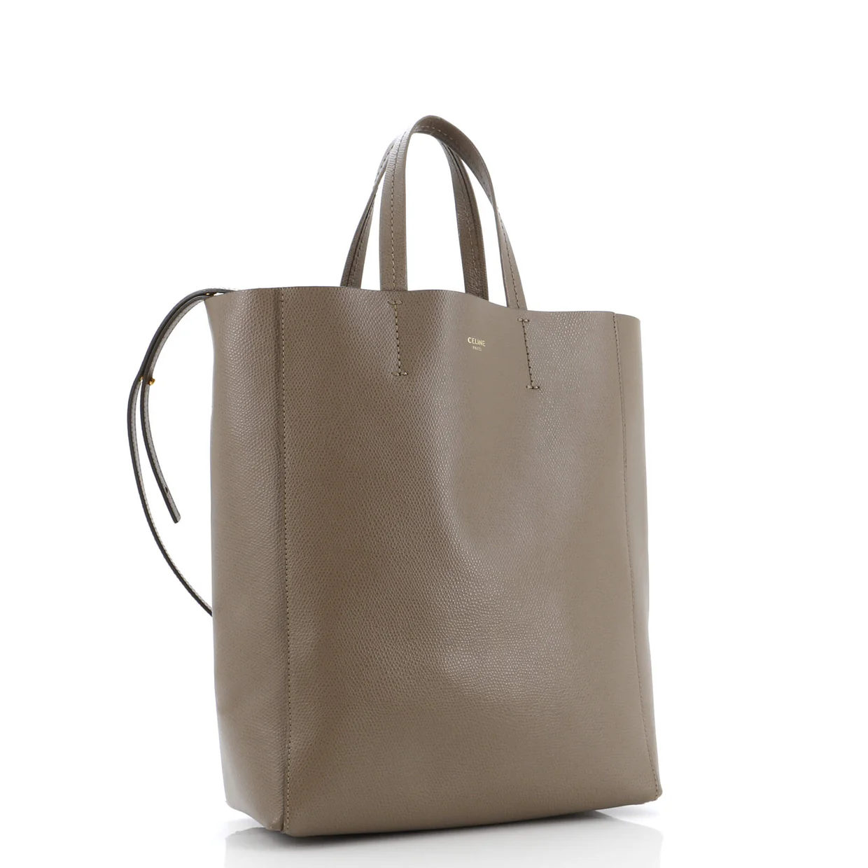 Vertical Cabas Tote Grained Calfskin Small - Deep Luxury