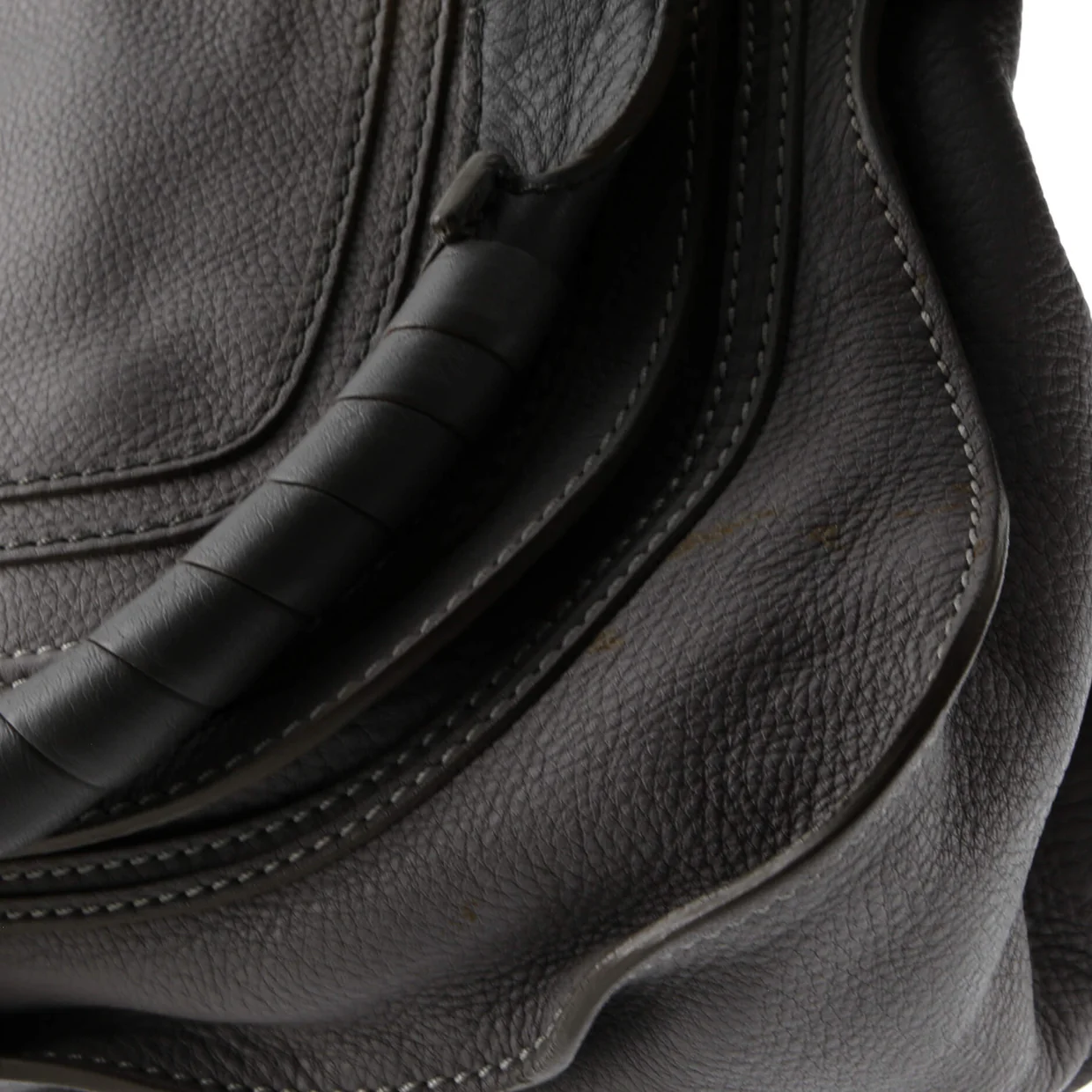 Marcie Satchel Leather Medium - Deep Luxury