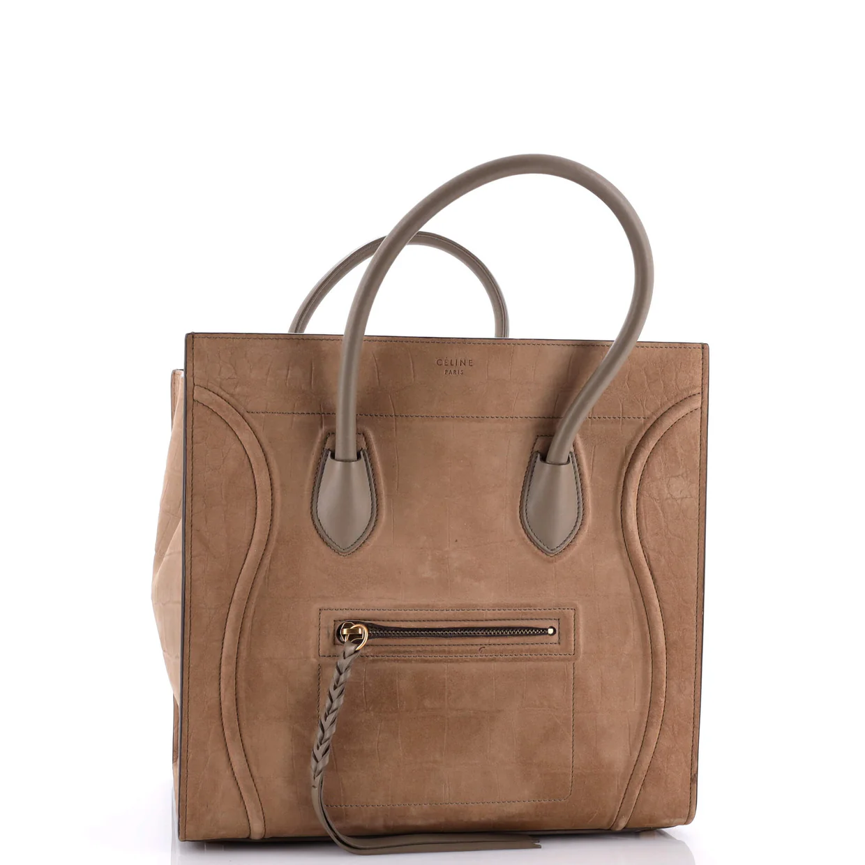 Phantom Bag Crocodile Embossed Nubuck Medium - Deep Luxury