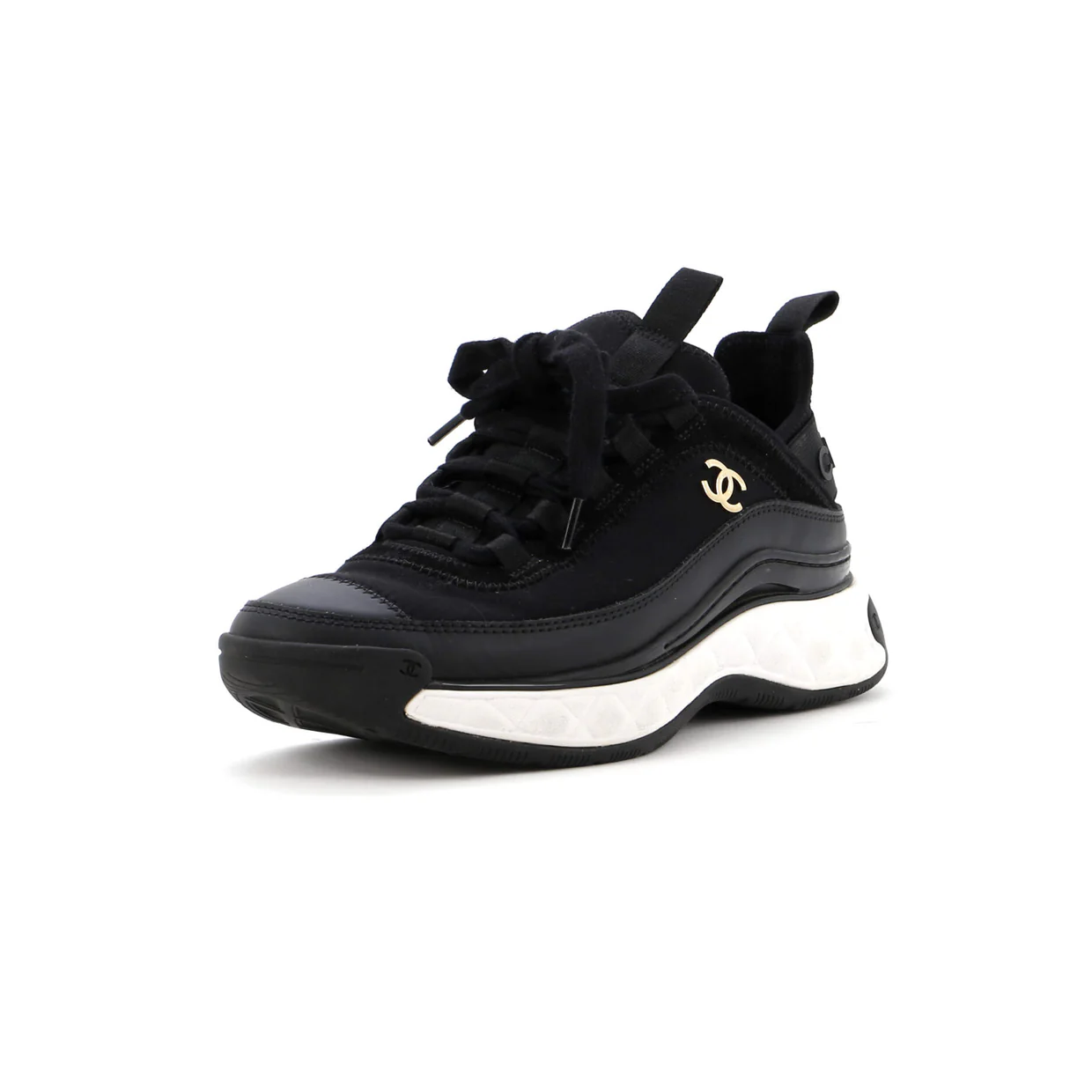 Women's CC Cap Toe Logo Sneakers Mixed Fibers - Deep Luxury