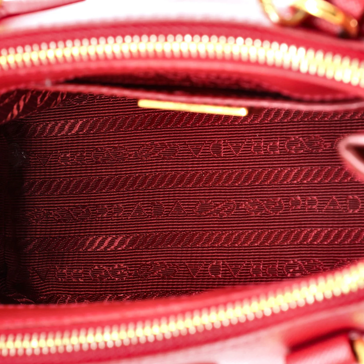 Galleria Double Zip Tote Saffiano Leather Mini - Deep Luxury