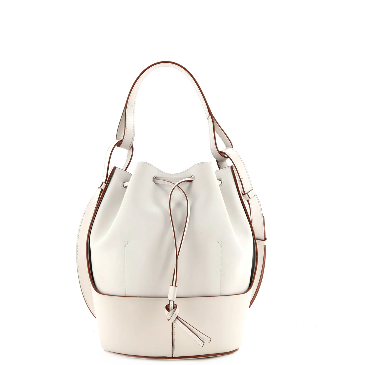 Balloon Bucket Bag Leather Medium - Deep Luxury